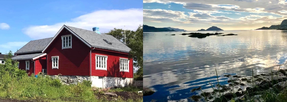 Voksa gjestehus er det gamle posthuset på Voksa